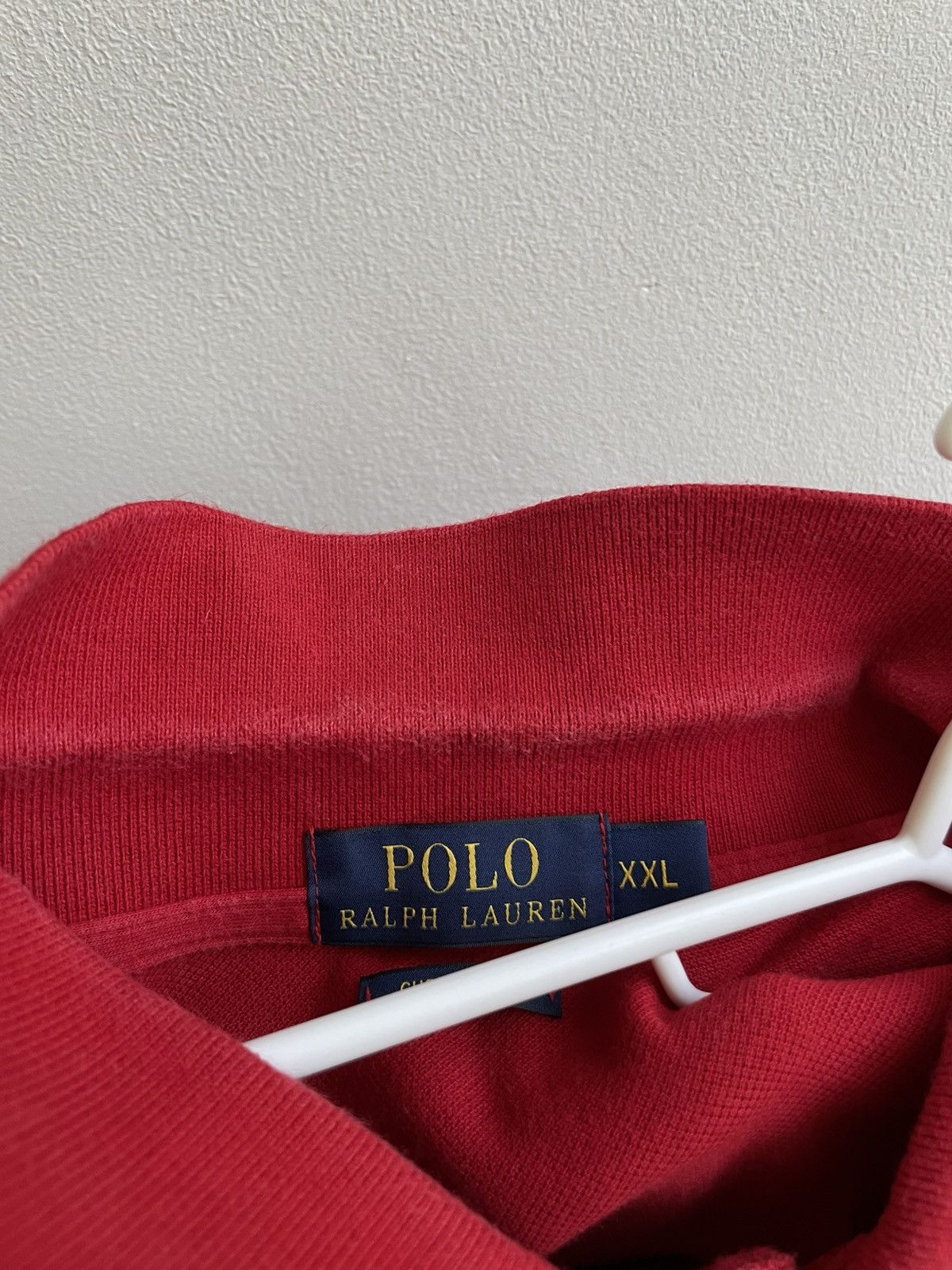 Polo Ralph Lauren × Vintage Polo Ralph Lauren Great Britain 3 Flag PRL Red Polo Shirt Size US XXL / EU 58 / 5 - 19 Thumbnail