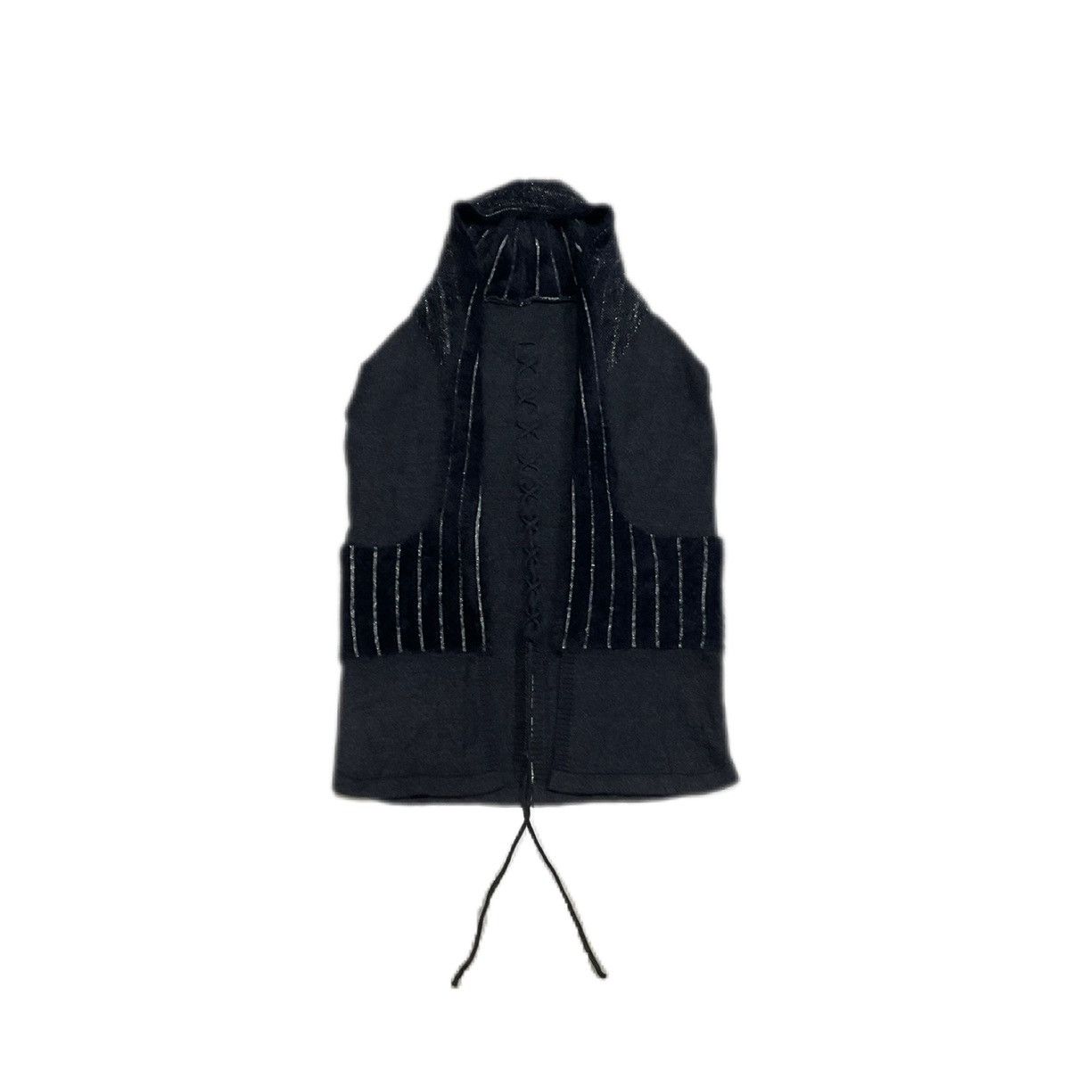 Japanese Brand 🔥70s Italian Designer Rebesa Knit Boxer Hood Laces Up Mohair Size US XL / EU 56 / 4 - 4 Thumbnail