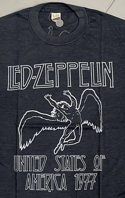 Band Tees Vintage Led Zeppelin North american tour 1977 70s tee Size US L / EU 52-54 / 3 - 4 Thumbnail