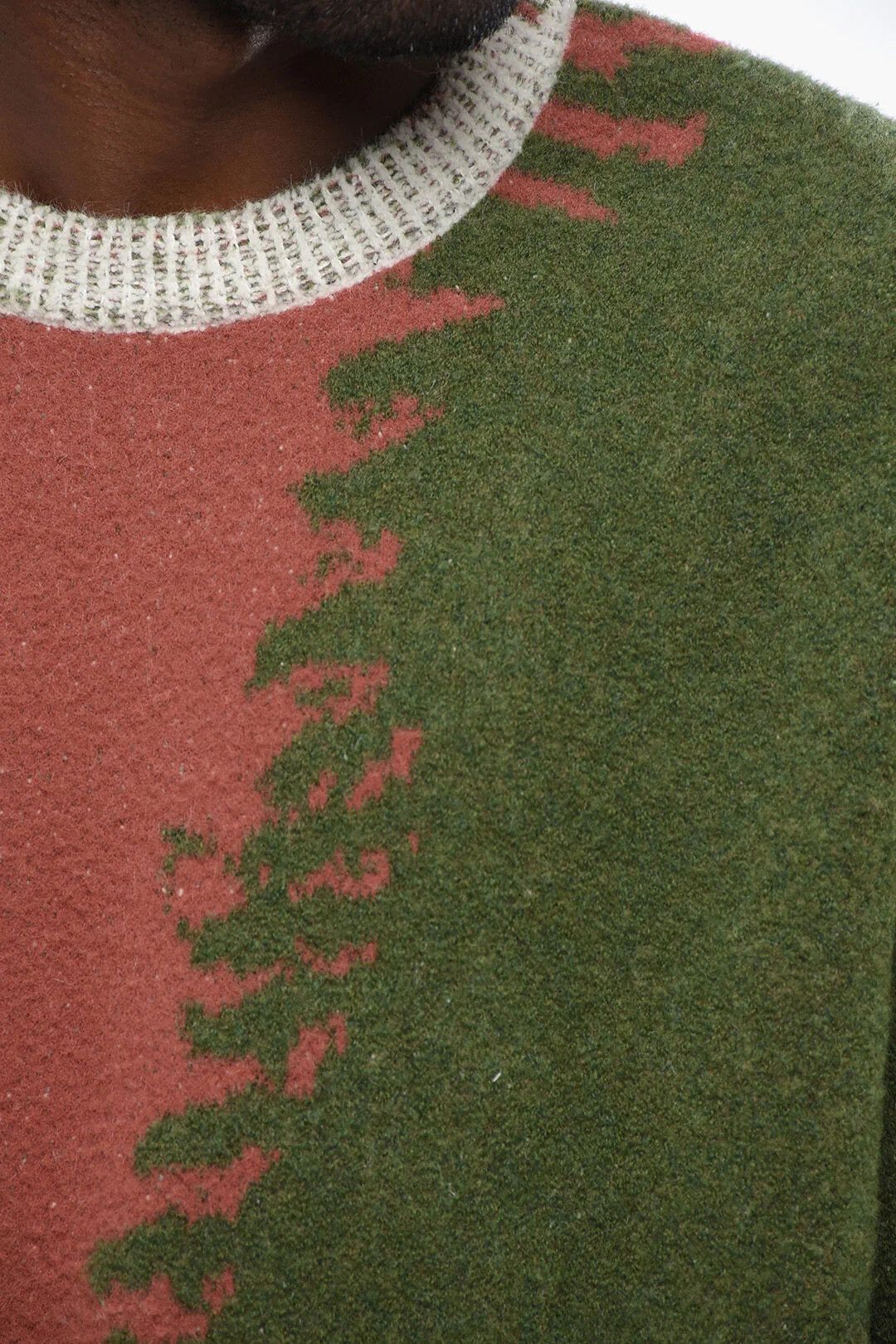 Loewe og1mm0426 Wool-Blend Crewneck Sweater in Multicolor Size US L / EU 52-54 / 3 - 3 Thumbnail