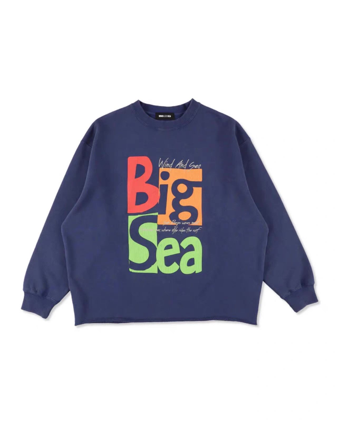 Supreme WIND AND SEA Big Sea Crew Neck Sweatshirt Ｑ22 Size US M / EU 48-50 / 2 - 1 Thumbnail
