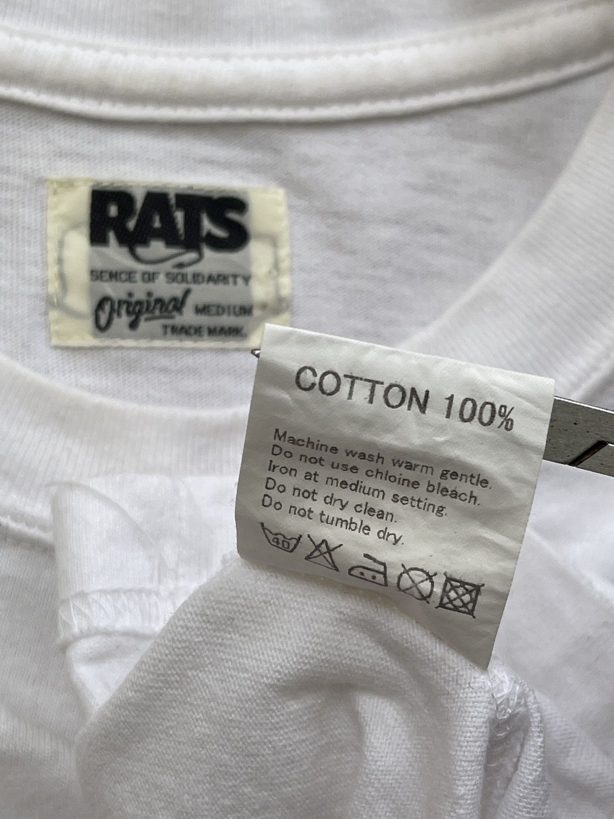 RATS JAPAN Rats Japan "the rough Riders The rats" White Shirt Size US M / EU 48-50 / 2 - 7 Thumbnail