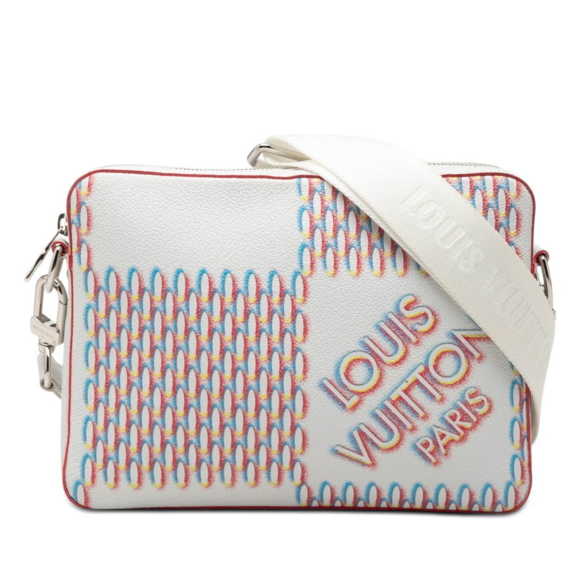 Louis Vuitton Louis Vuitton Damier Giant Spray Trio Messenger Crossbody Shoulder Bag M20665 White Multicolor Women's LOUIS VUITTON Size ONE SIZE - 1 Thumbnail