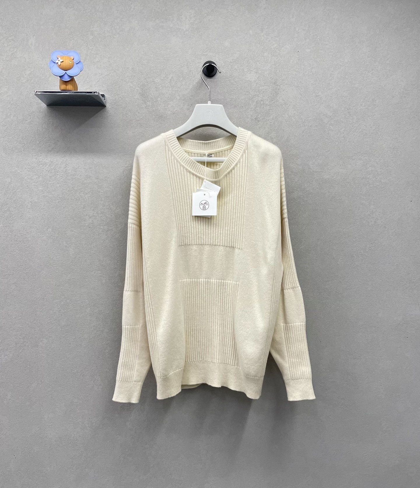 Hermes New Hermes Cream White Knit Sweater Size XS / US 0-2 / IT 36-38 - 1 Thumbnail