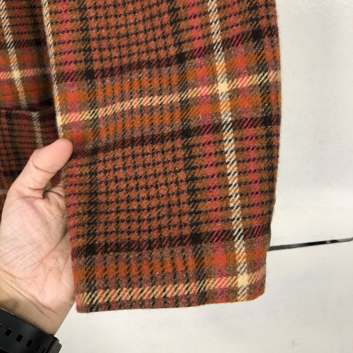 Issey Miyake 🔥VINTAGE ISSEY MIYAKE WOOL CHORE JACKET TARTAN DESIGN Size US M / EU 48-50 / 2 - 17 Thumbnail