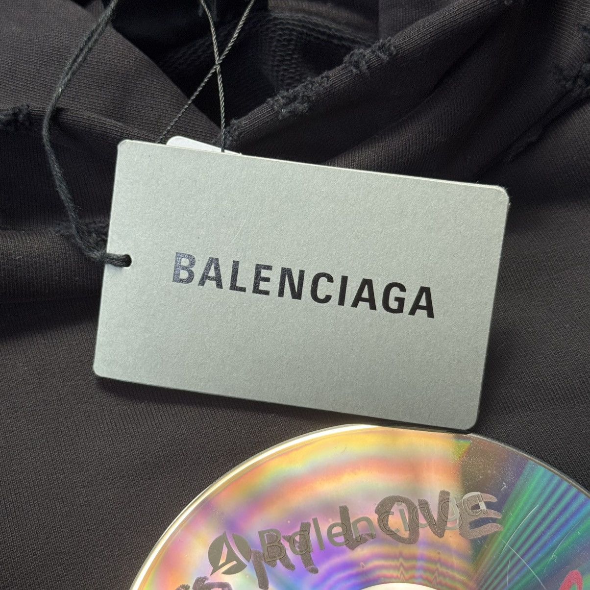 Balenciaga Balenciaga Valentine disk Hoodie capsule *rare* Size US M / EU 48-50 / 2 - 7 Thumbnail