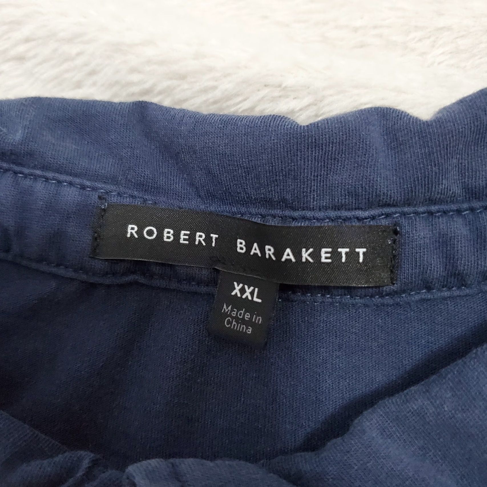 Vintage Robert Barakett Polo Shirt Men XXL Blue Kentville Short Sleeve Cotton Casual Size US XXL / EU 58 / 5 - 3 Thumbnail