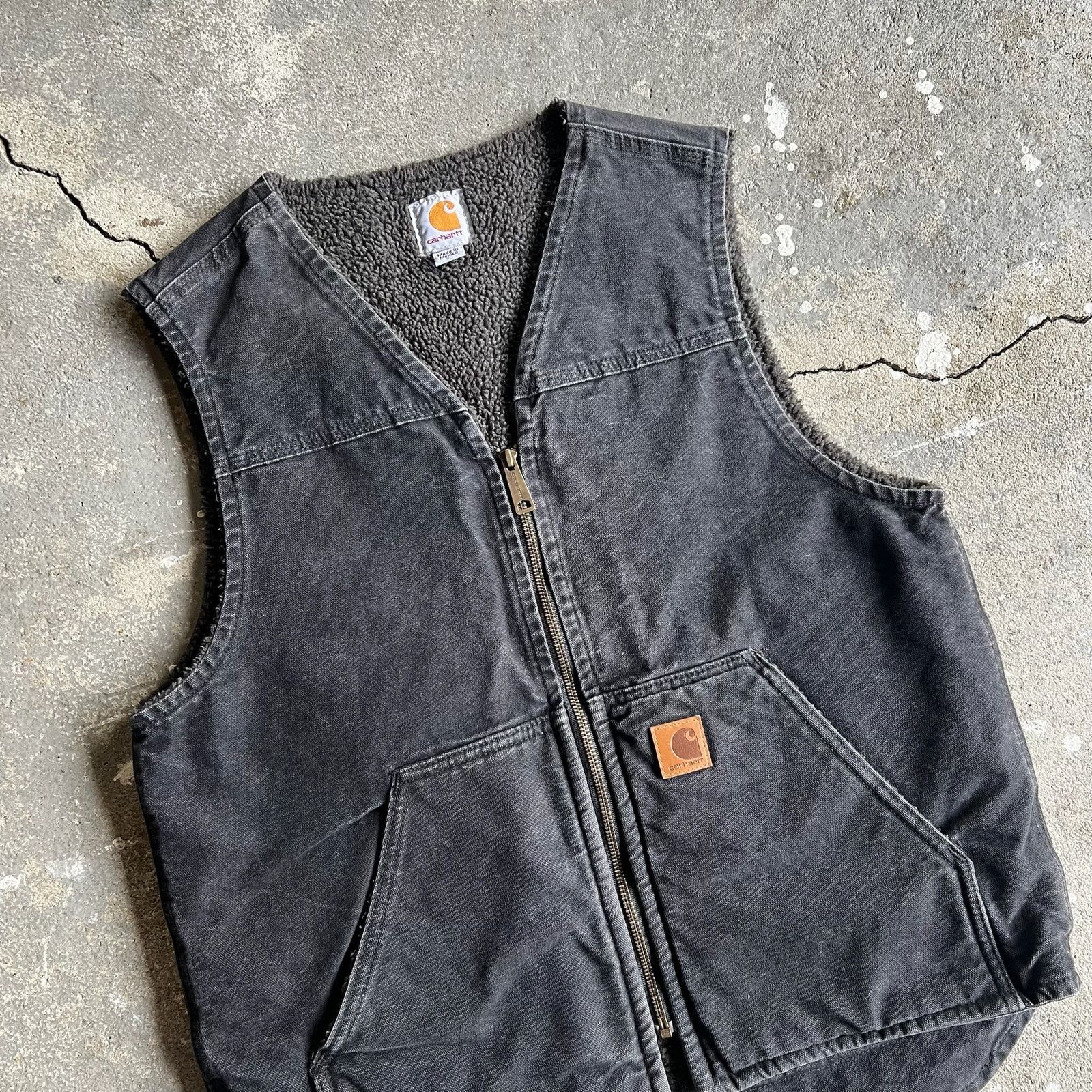 Carhartt × Vintage Carhartt V26 BLK black work wear vest Size US M / EU 48-50 / 2 - 2 Thumbnail