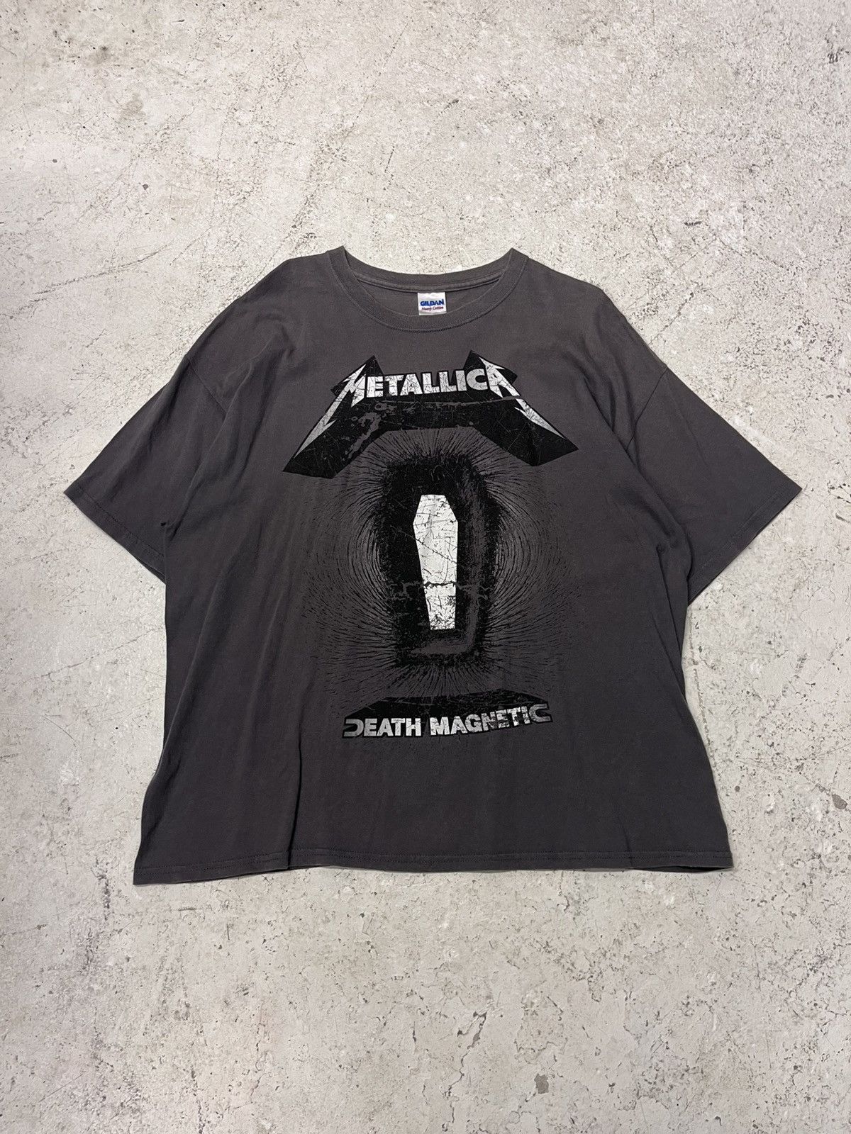 Band Tees Grey metallica death magnetic tour tee Size US XL / EU 56 / 4 - 2 Thumbnail