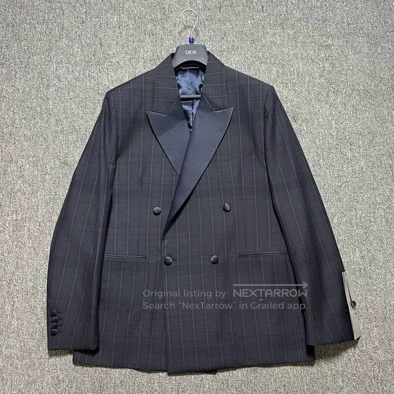 Dior Dior Plaid Printed Double Breasted Long Sleeve Jacket Size US L / EU 52-54 / 3 - 1 Thumbnail
