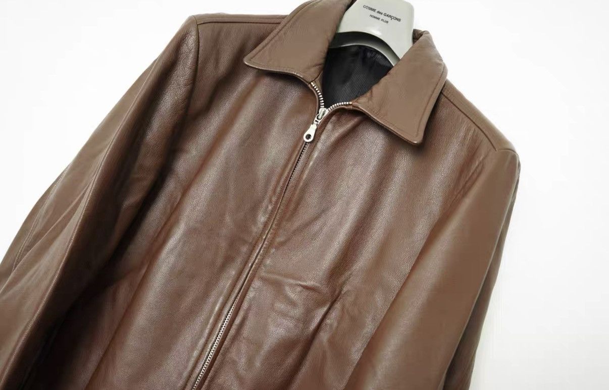 Yohji Yamamoto Yohji Yamamoto AAR Dark Brown Leather Jacket Size US M / EU 48-50 / 2 - 3 Thumbnail