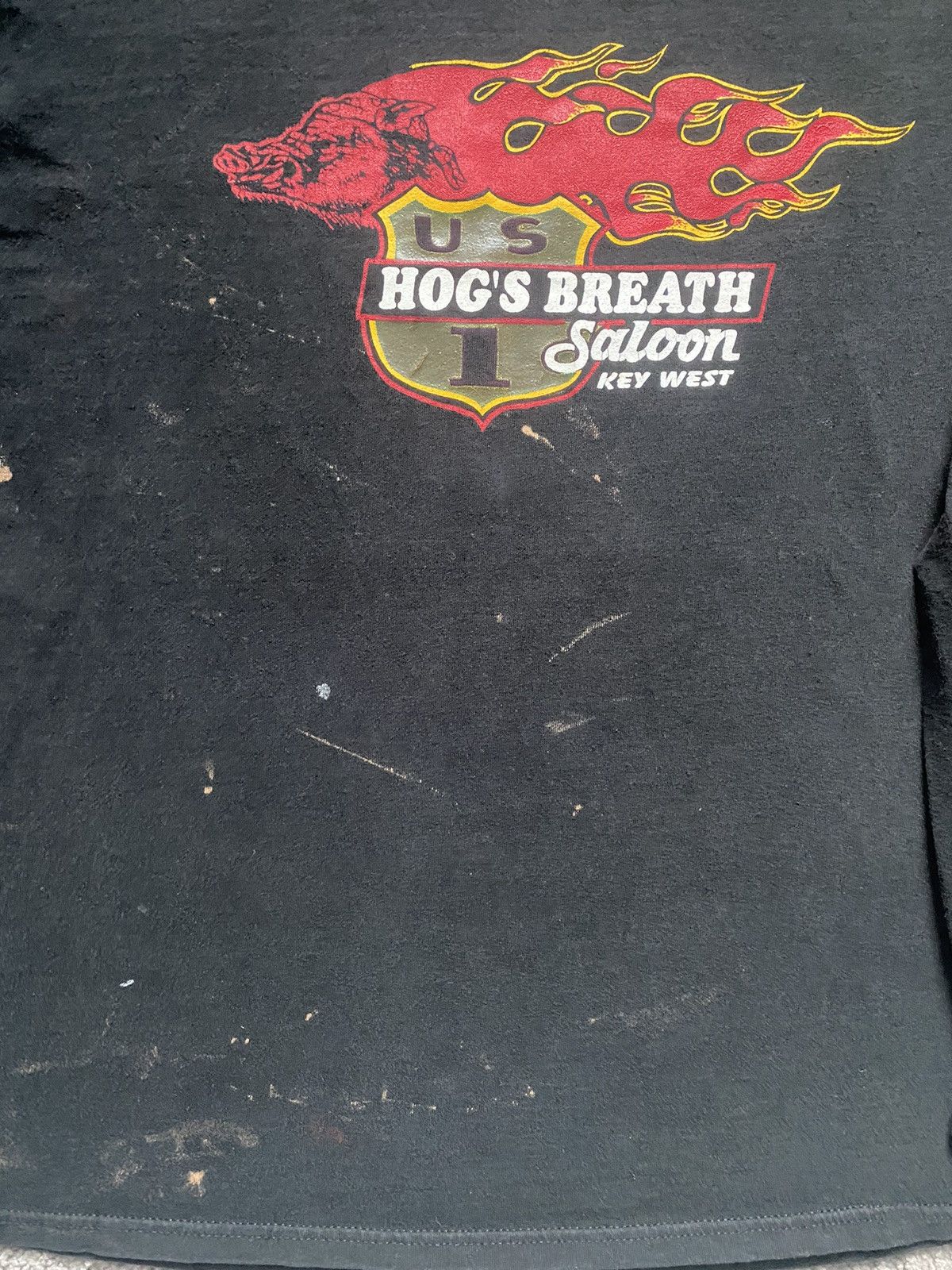 Harley Davidson × Vintage Vintage Faded Distressed Harley Flames Longsleeve Tee Shirt Size US L / EU 52-54 / 3 - 7 Thumbnail