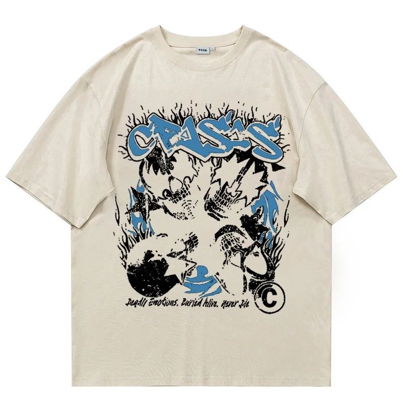 Japanese Brand Skull Tees Y2K Streetwear Short Sleeve Size US L / EU 52-54 / 3 - 1 Preview