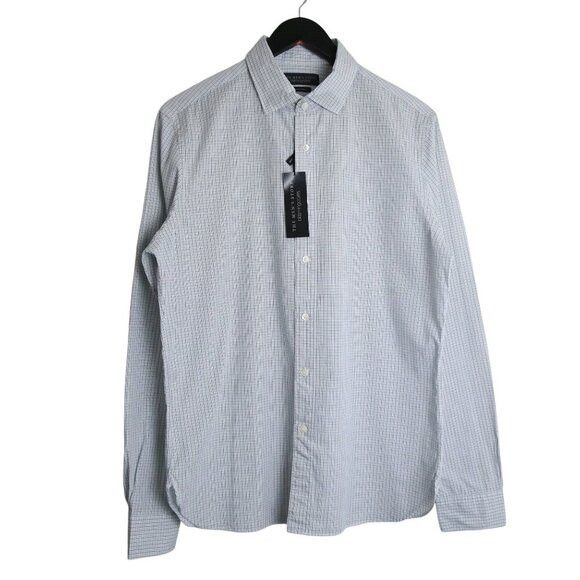 Bloomingdale's The Men's Bloomingdale's Gingham Button Down Stretch Fabric Size US M / EU 48-50 / 2 - 1 Thumbnail