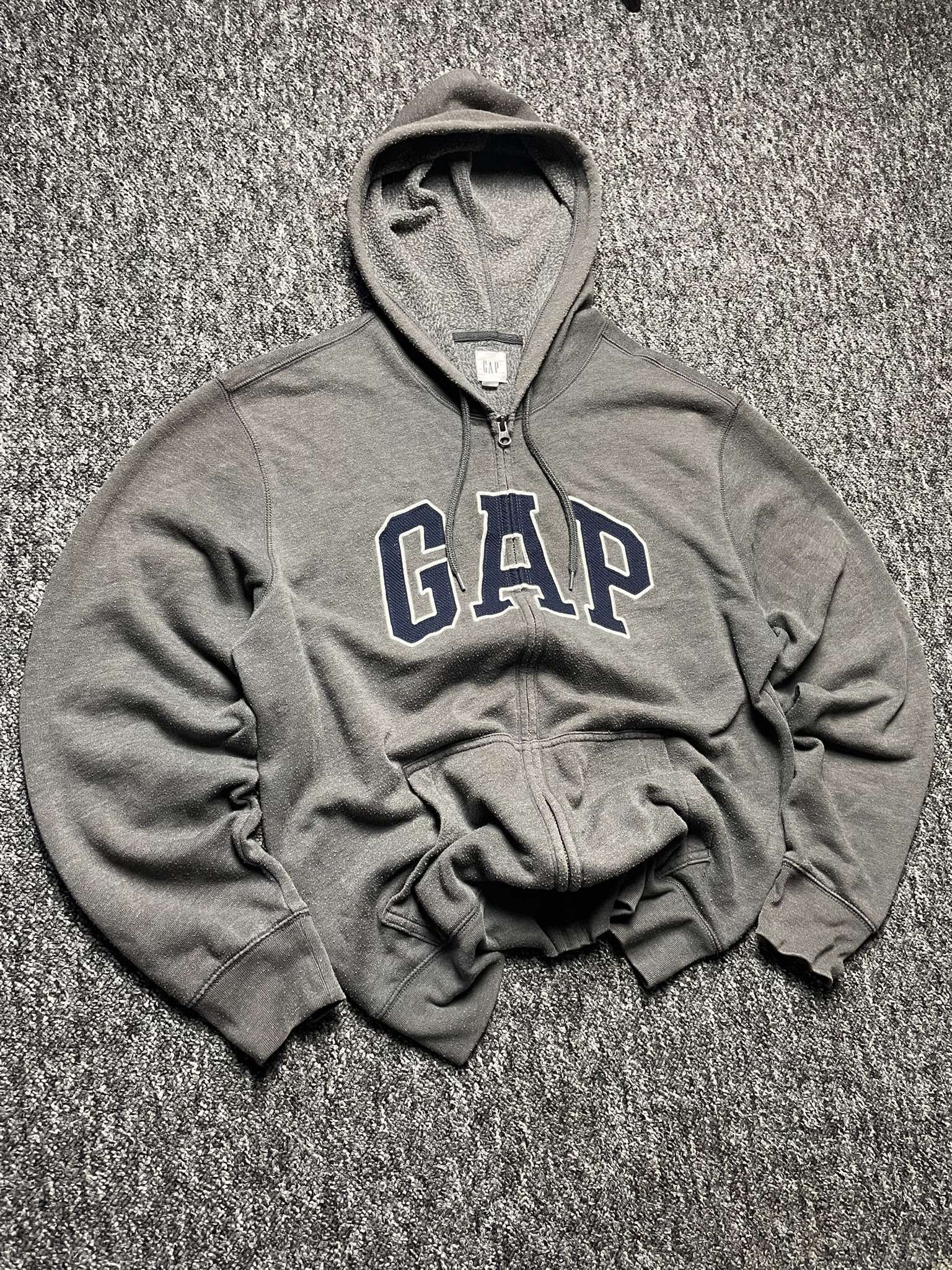 Gap × Vintage Vintage zip-up sweatshirt hoodie Gap logo classic streetwear Size US M / EU 48-50 / 2 - 1 Thumbnail