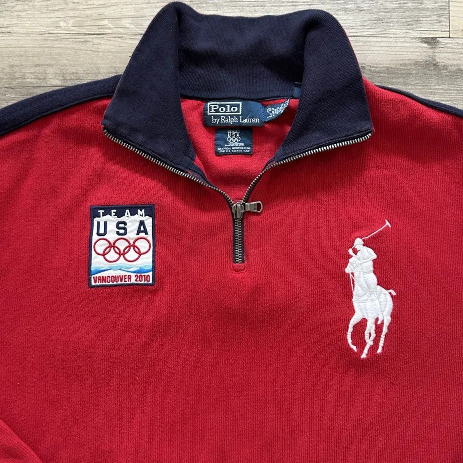 Polo Ralph Lauren Vintage Polo Ralph Lauren Team USA Winter Olympics Sweater Size US L / EU 52-54 / 3 - 3 Thumbnail