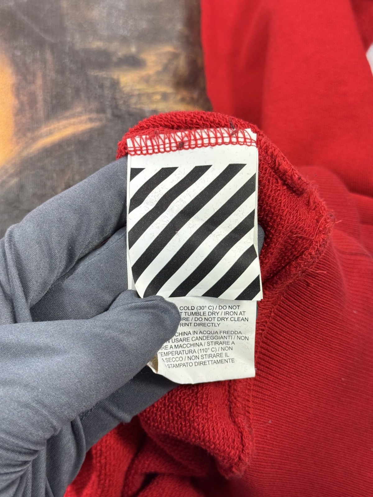 Off-White MONA-LISA TEMPERATURE OVERSIZED HOODIE Size US M / EU 48-50 / 2 - 5 Thumbnail