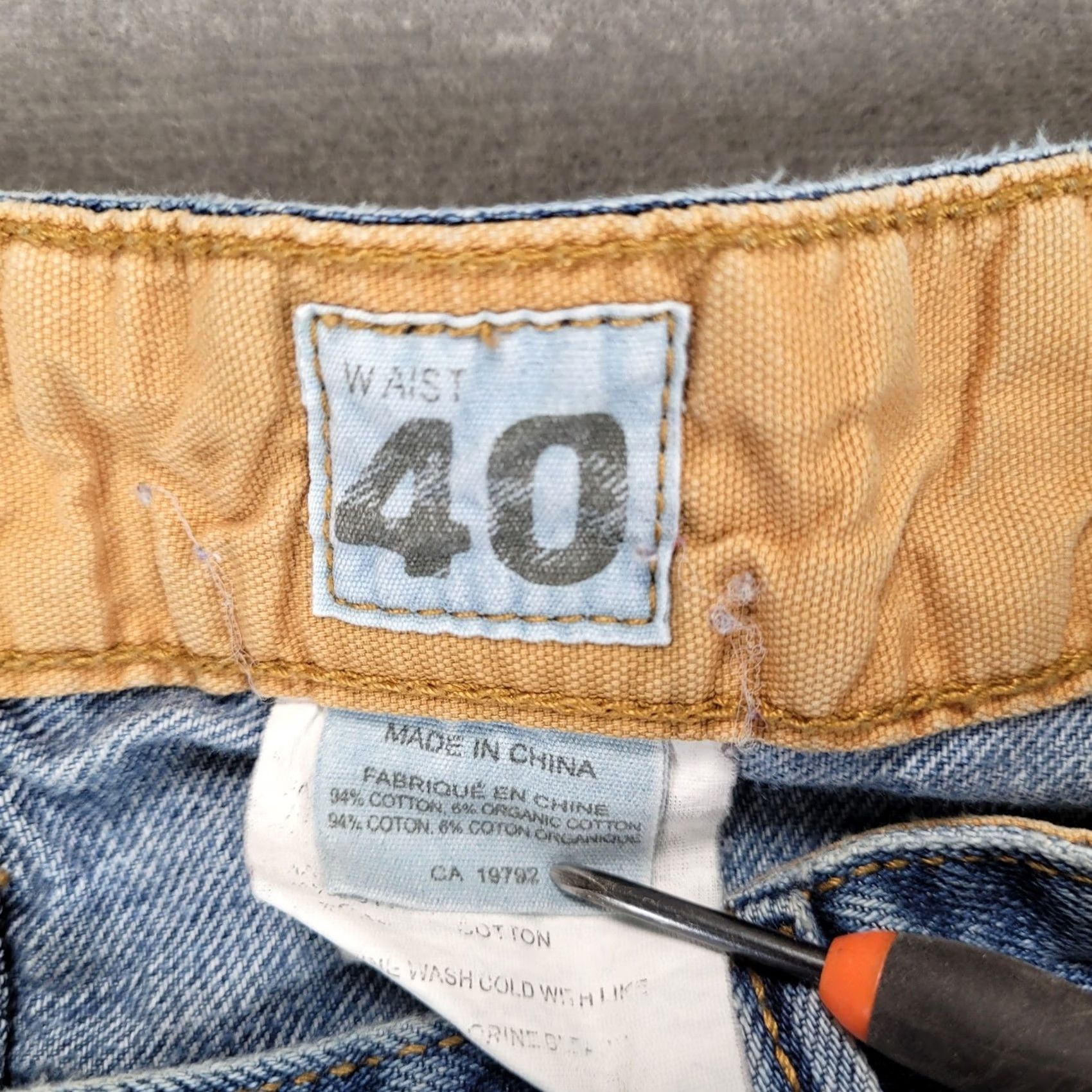 Timberland VINTAGE Timberland Jeans Baggy 90s Hip Hop Blue Mens 38x31 Relaxed Wide-Leg Embroidered Flaws Size US 38 / EU 54 - 3 Thumbnail