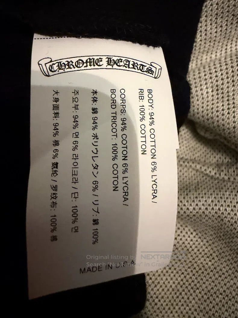 Chrome Hearts CHROME HEARTS Size S Black long sleeves Size US S / EU 44-46 / 1 - 4 Thumbnail