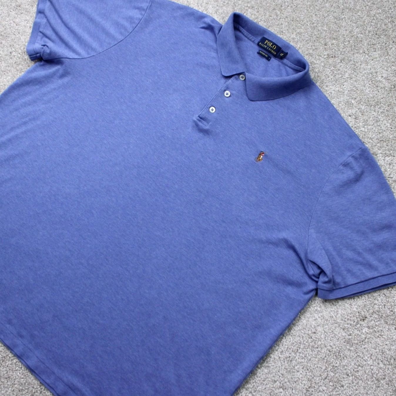 Polo Ralph Lauren Polo Ralph Lauren Shirt Mens 2XL XXL Blue Polo by Ralph Lauren Regular Classic Fit 100% Cotton Short Sleeve Button-Front Polo Shirt Boys? Size US XXL / EU 58 / 5 - 3 Thumbnail