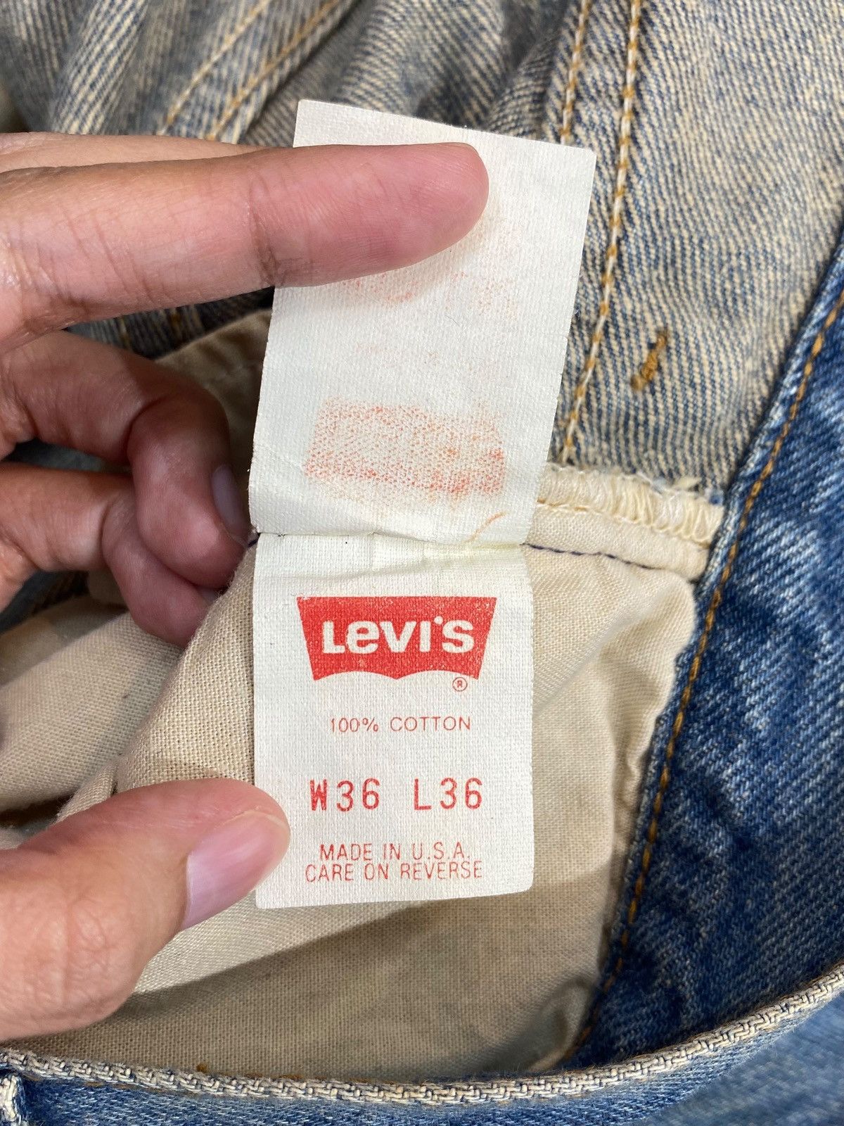 Levi's Vintage 501 Levi’s Medium Blue Wash Style Loose Jeans Size US 33 - 16 Thumbnail