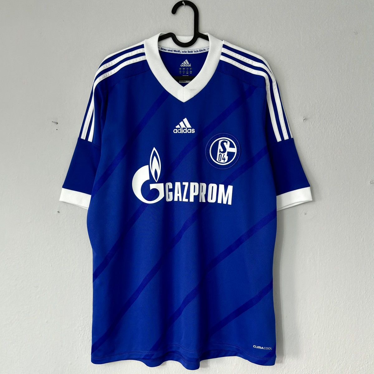 Adidas 2012 2014 Schalke Germany Adidas Home Soccer Jersey Shirt FC Size US L / EU 52-54 / 3 - 3 Thumbnail