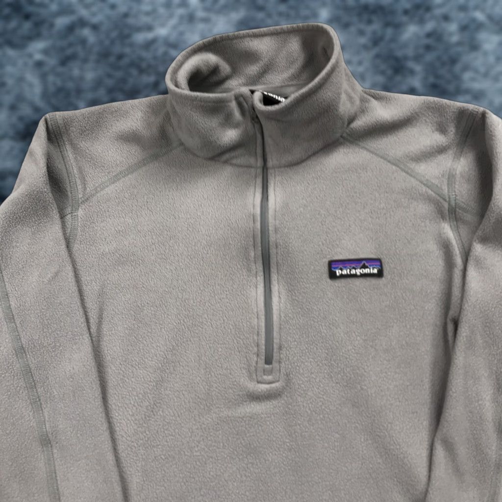 Patagonia Patagonia Jacket Womens M Gray Fleece 1/4 Zip Lightweight Casual Outdoor Easy Wear Womens Medium Gray Patagonia Jacket Size M / US 6-8 / IT 42-44 - 1 Thumbnail