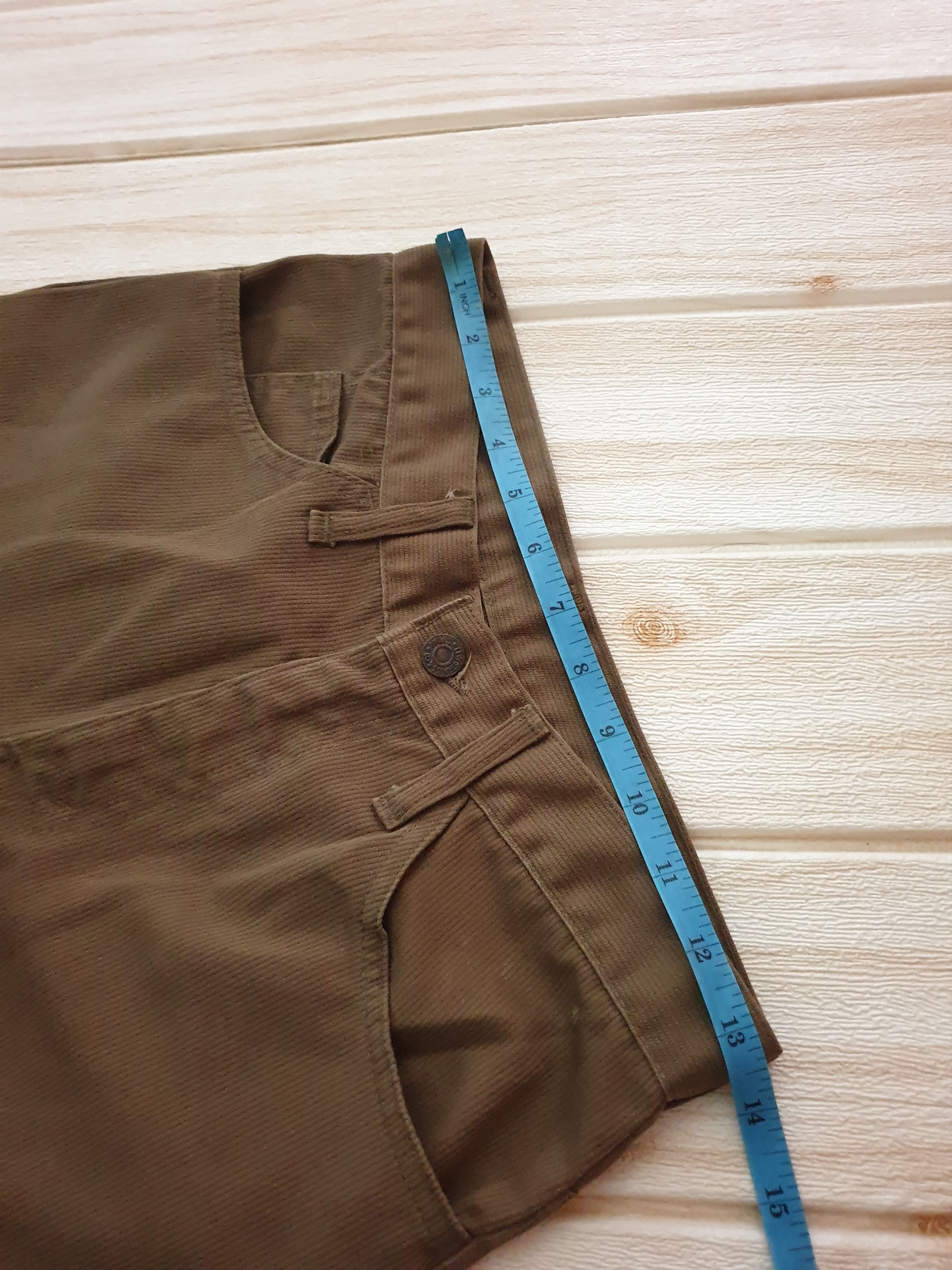 Levi's 💥Vintage levis big E star press cudroy pant Size US 27 - 11 Thumbnail