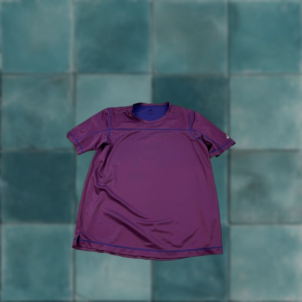 Adidas Adidas Shirt Mens Large Purple Primeblue Aeroready Athletic Running Tee Size US L / EU 52-54 / 3 - 1 Thumbnail