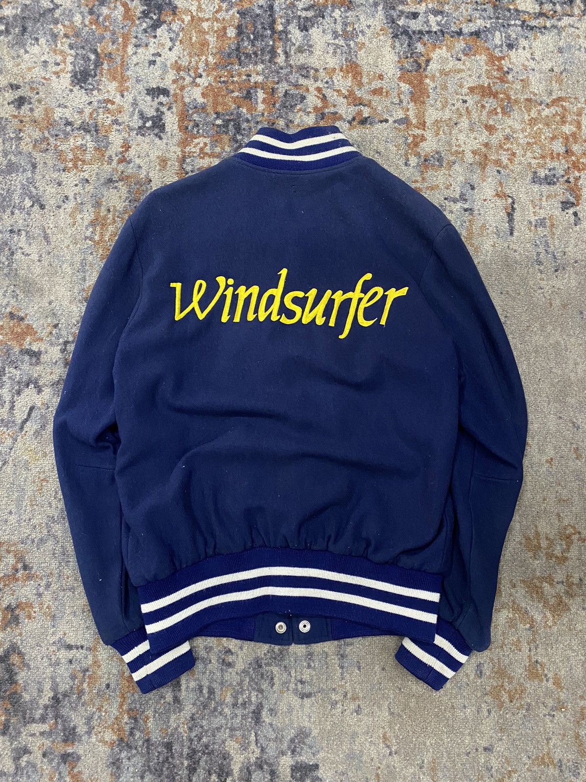 Vintage 70-80s varsity jacket windsurfer Size US M / EU 48-50 / 2 - 2 Thumbnail