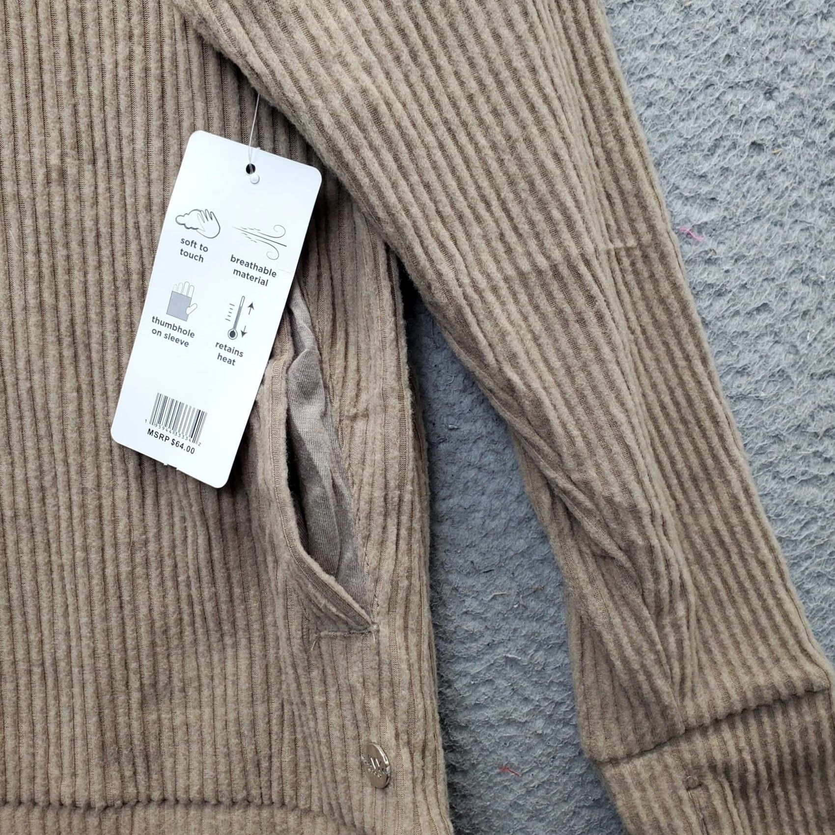 Jones New York Jones New York Sport Hoodie Womens M Brown 1/4 Zip Thumb Hole Hooded Regular Length 26.5 in Chest 22" NWT Ladies Shirt Category: Hoodie Size M / US 6-8 / IT 42-44 - 4 Thumbnail