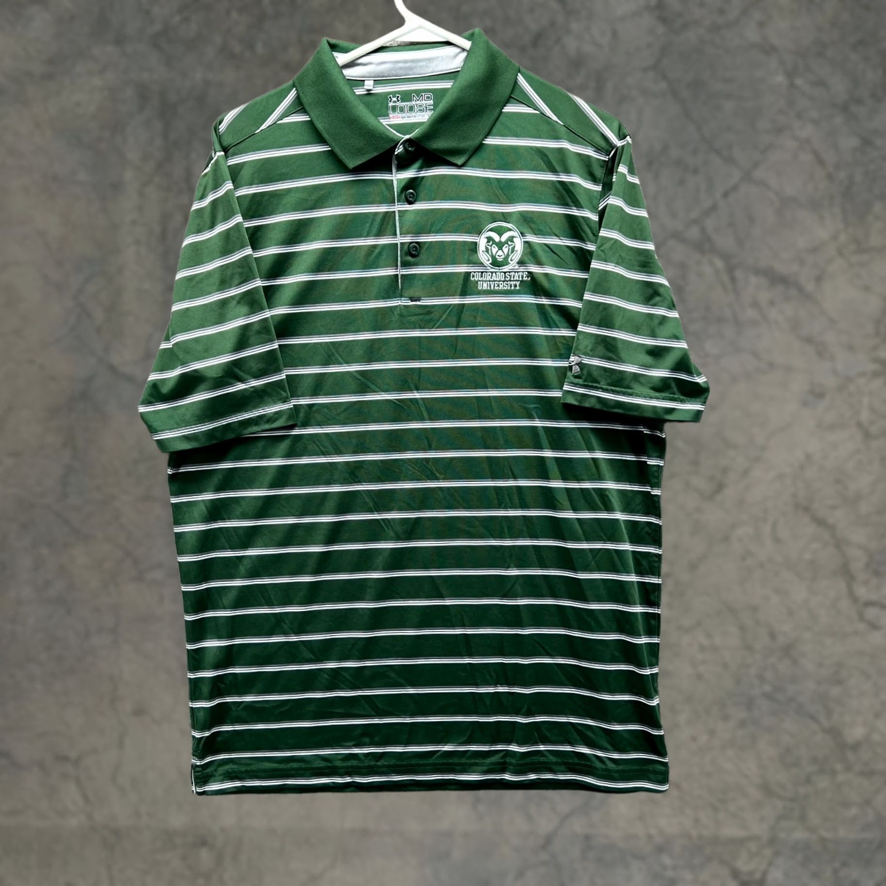 Under Armour Under Armour Polo Shirt Men Medium Green HeatGear Colorado State Rams Size US M / EU 48-50 / 2 - 1 Thumbnail