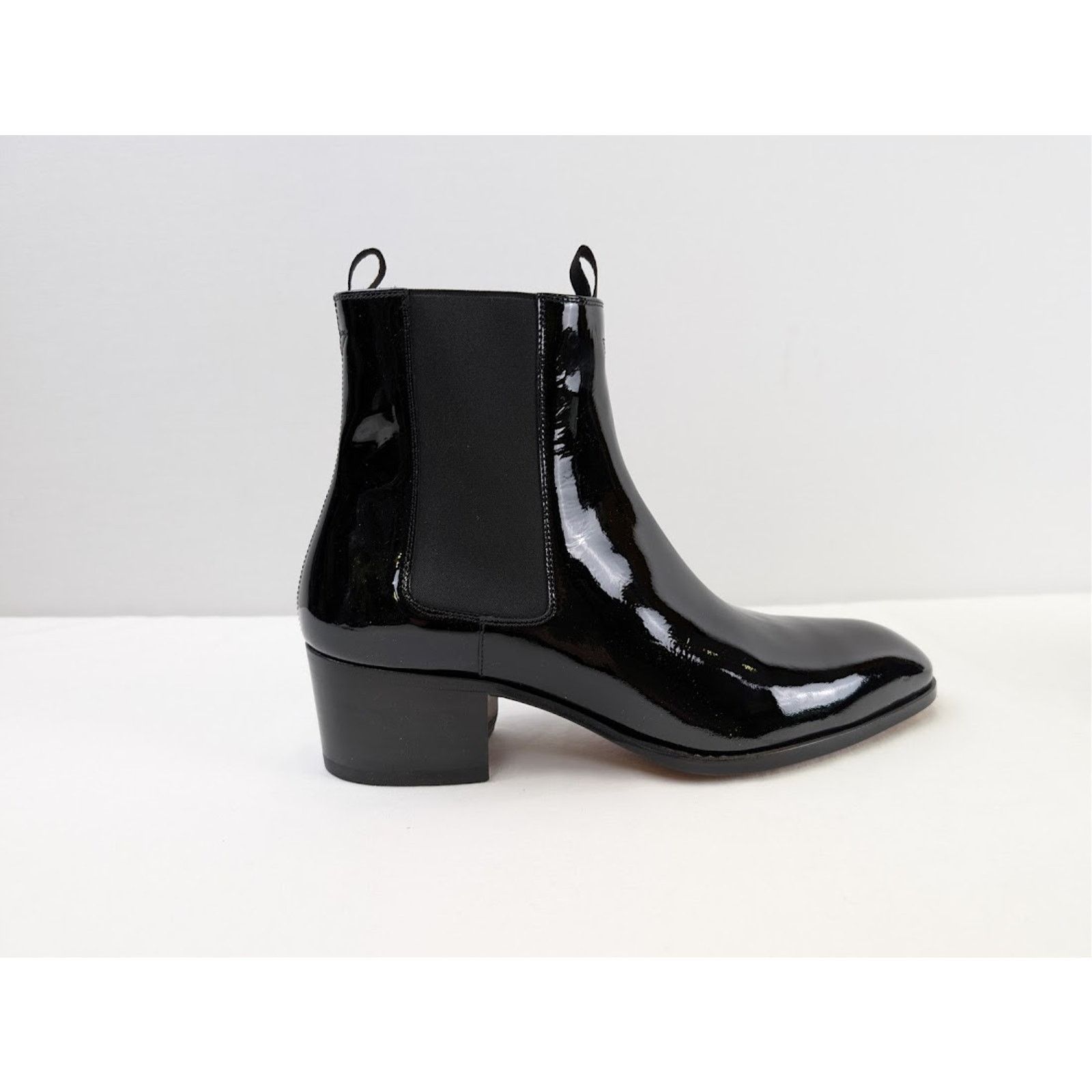 Tom Ford o1rshd1 Stivale Vernice Nero Boots in Black Size US 12 / EU 45 - 4 Thumbnail