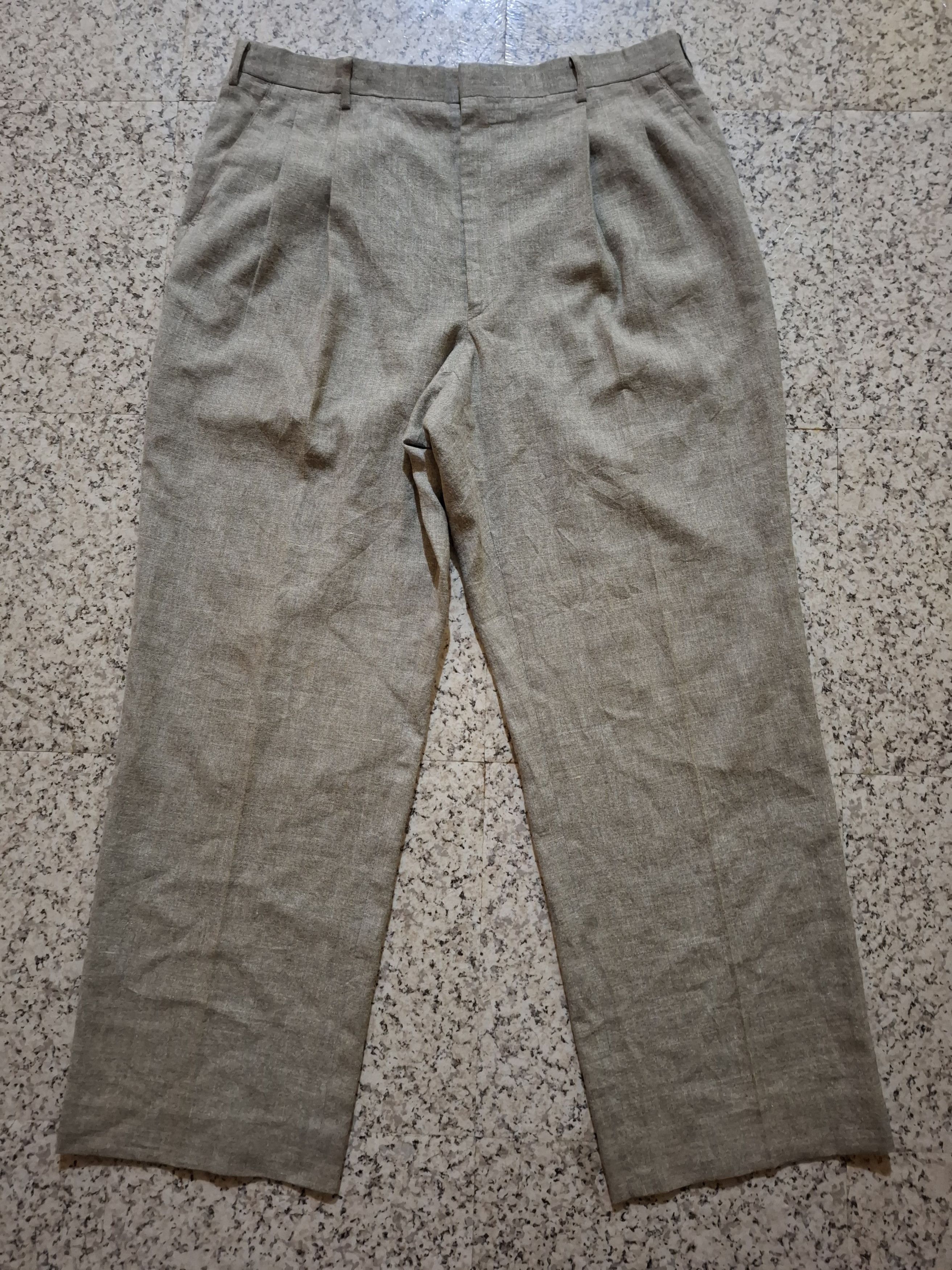 Vintage Yves Saint Laurent Pour Homme Pleated Trousers