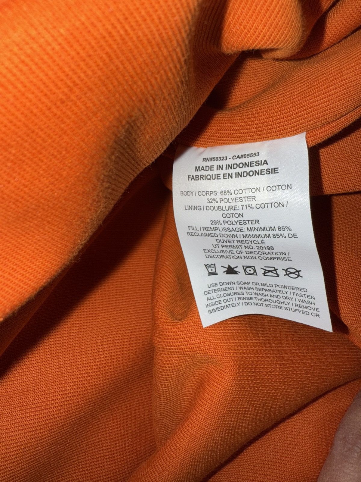 Nike 🔥Nike Therma-Fit Down Fill Zip Puffer Jacket Orange Men L Size US L / EU 52-54 / 3 - 6 Thumbnail