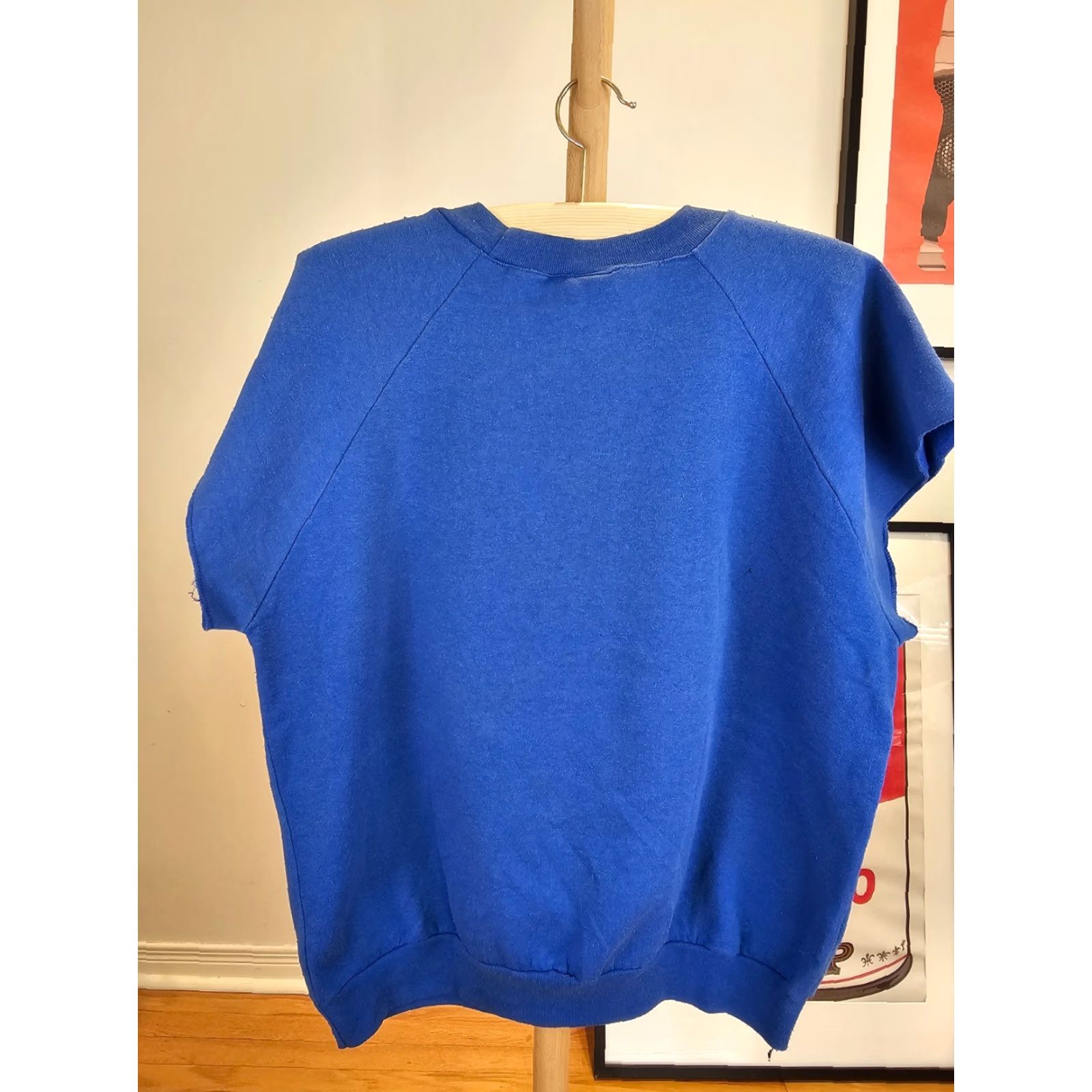 MLB VINTAGE 80' TORONTO BLUE JAYS OUT OF THIS WORLD SHORT SWEATSHIRT SZ LARGE Shirt Mens Blue Pullover 24 INCH 27 INCH MLB Size US L / EU 52-54 / 3 - 6 Thumbnail