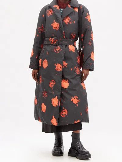 Marni o1y1025 Overcoat in Black/Red Size XS / US 0-2 / IT 36-38 - 3 Thumbnail