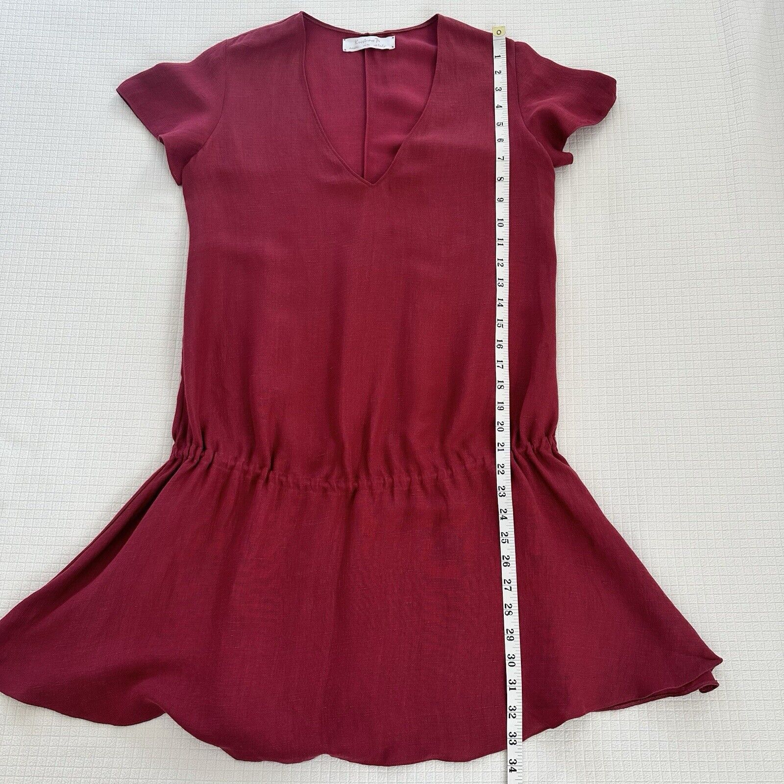 Other Linen Cotton Shift Dress Terracota Size S Made In Italy Size S / US 4 / IT 40 - 4 Thumbnail