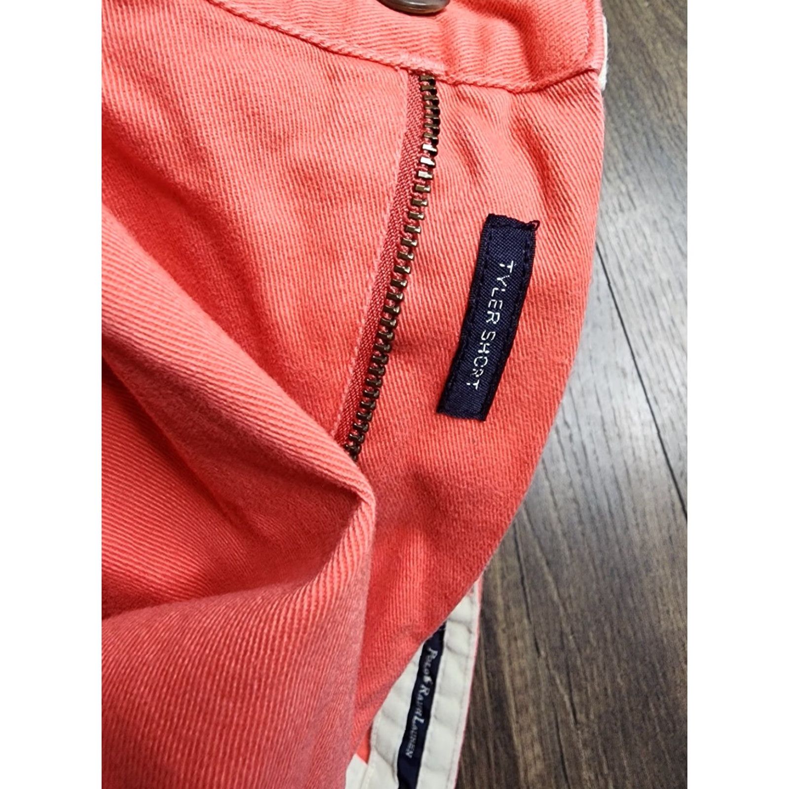 Polo Ralph Lauren Polo Ralph Lauren Mens 34 The Tyler Shorts Salmon Pink Pleated BK Polo Ralph Lauren Mens 34 The Tyler Shorts Salmon Pink Pleated BK Size US S / EU 44-46 / 1 - 4 Thumbnail