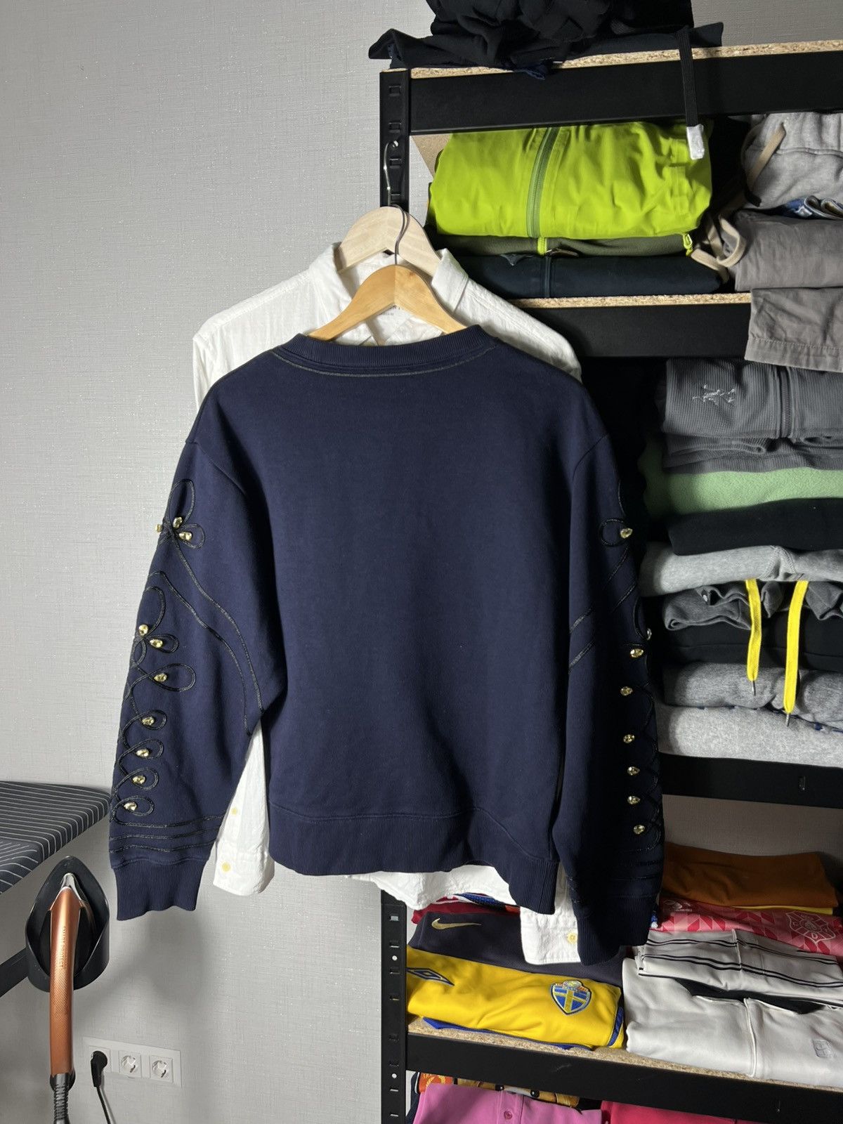 Sandro Sandro Natty Embroidered Rhinestone M Dark Navy Sweatshirt 2 Size M / US 6-8 / IT 42-44 - 7 Thumbnail