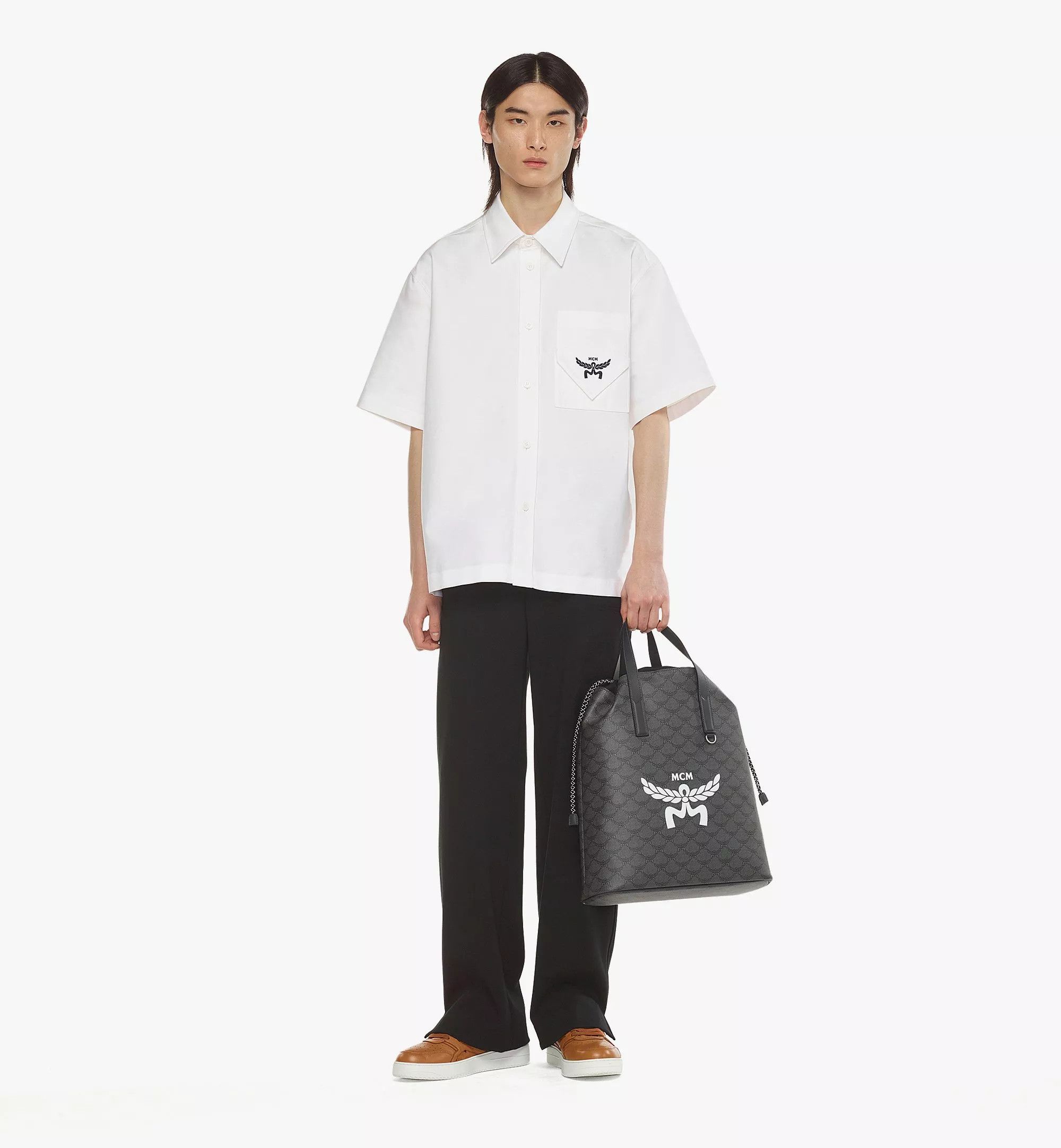 MCM o1mt1gz0325 Size: OS / Backpack Medium in Black/Grey Size ONE SIZE - 2 Thumbnail