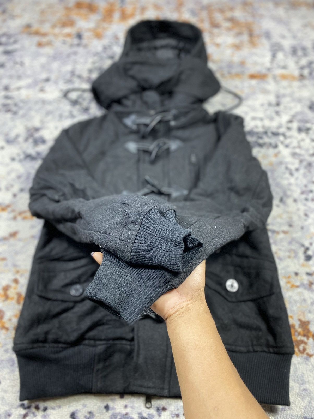 Japanese Brand e.m.p wool Duffle Jacket black Size US M / EU 48-50 / 2 - 4 Thumbnail