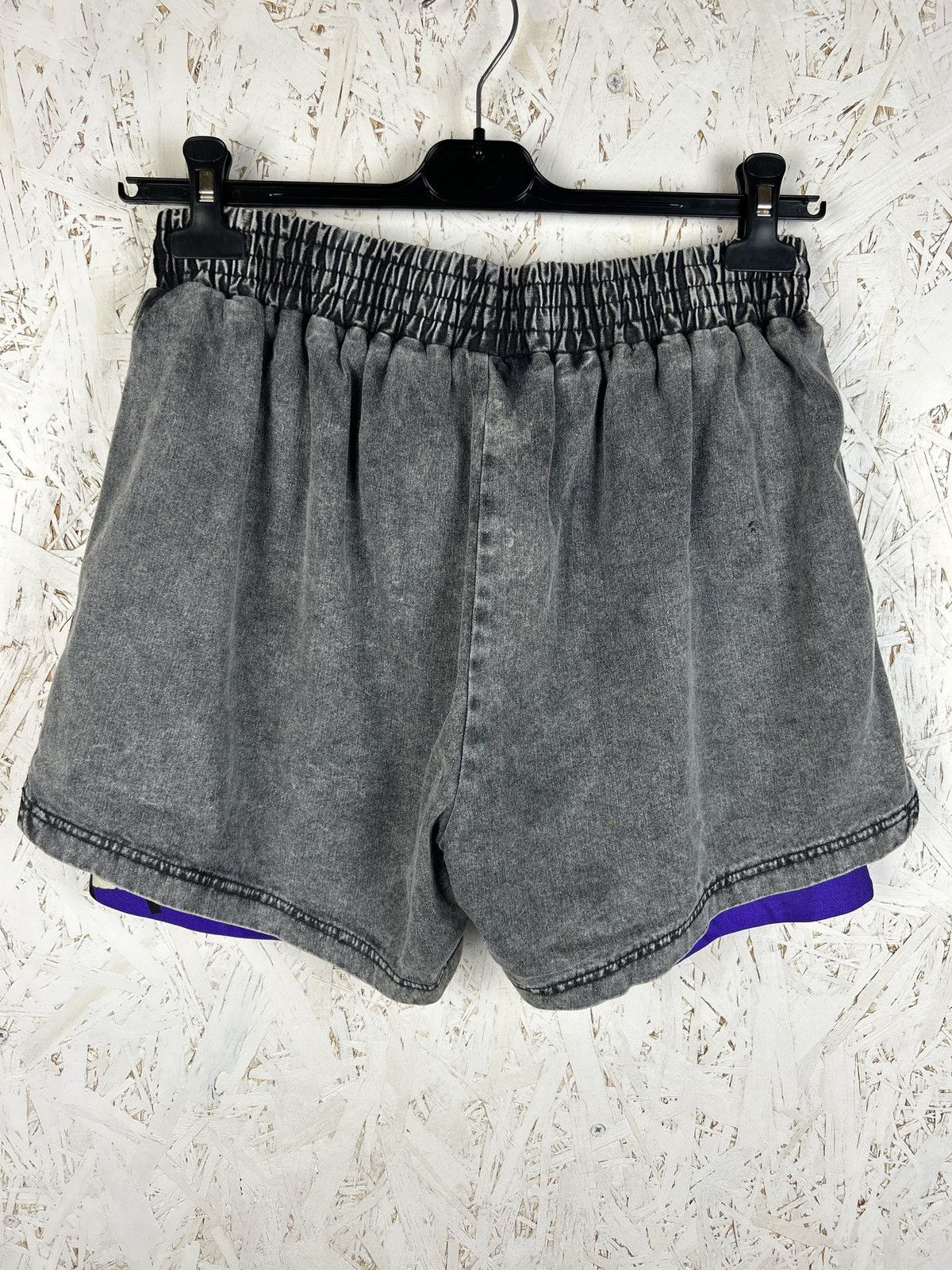 Vintage 90s Nike Challenge Court Andre Agassi 1992 Acid Wash Shorts Size US 36 / EU 52 - 5 Thumbnail