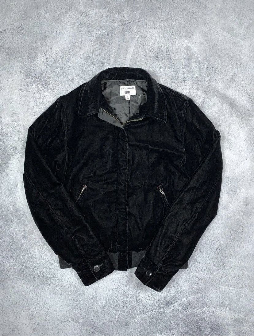 Uniqlo Vintage UNIQLO X INES DE LA FRESSANGE Paris velvet bomber Size S / US 4 / IT 40 - 2 Thumbnail