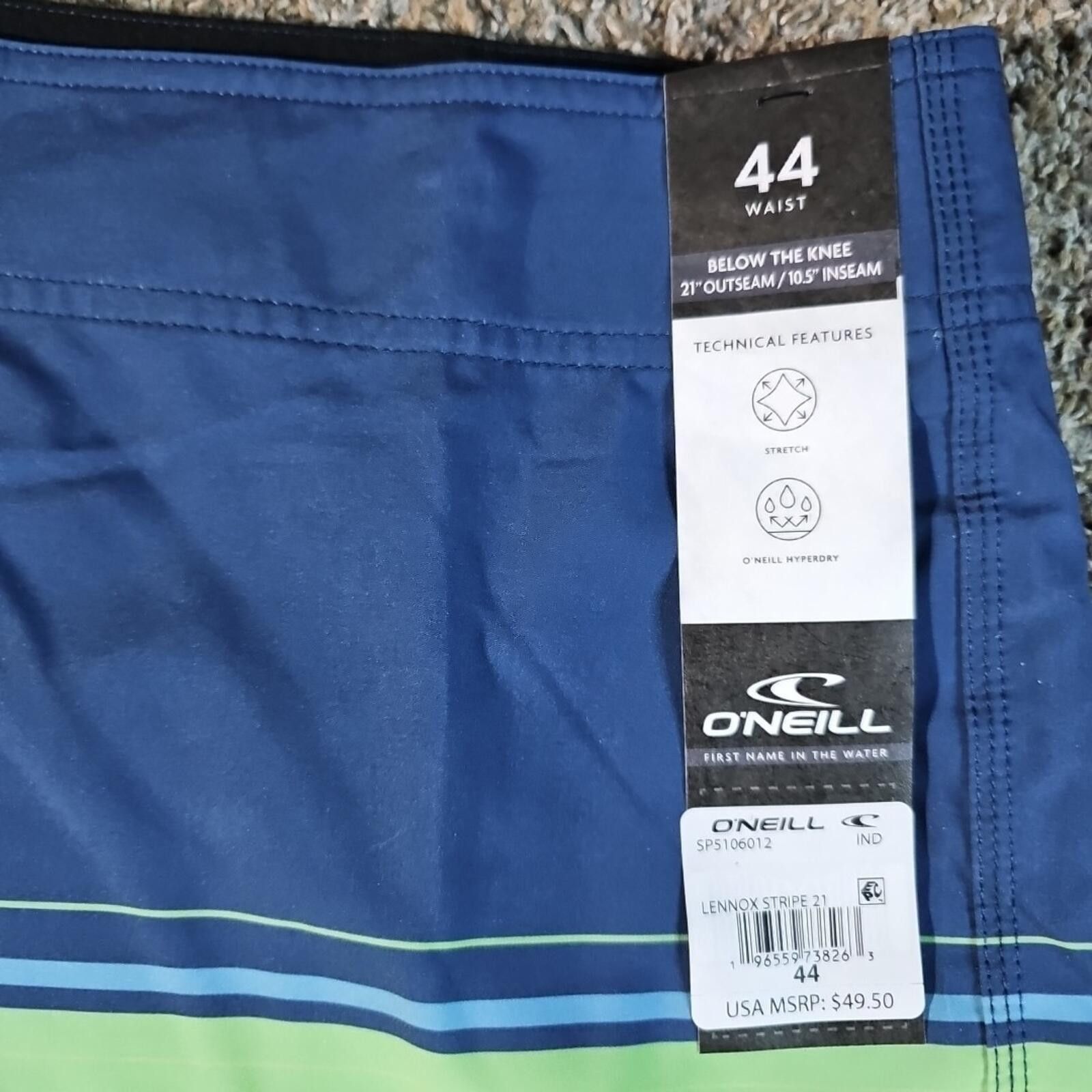 O'Neill O'Neill Hyperdry Below The Knee Sz 44 NWT Board Shorts Size US 32 / EU 48 - 3 Thumbnail