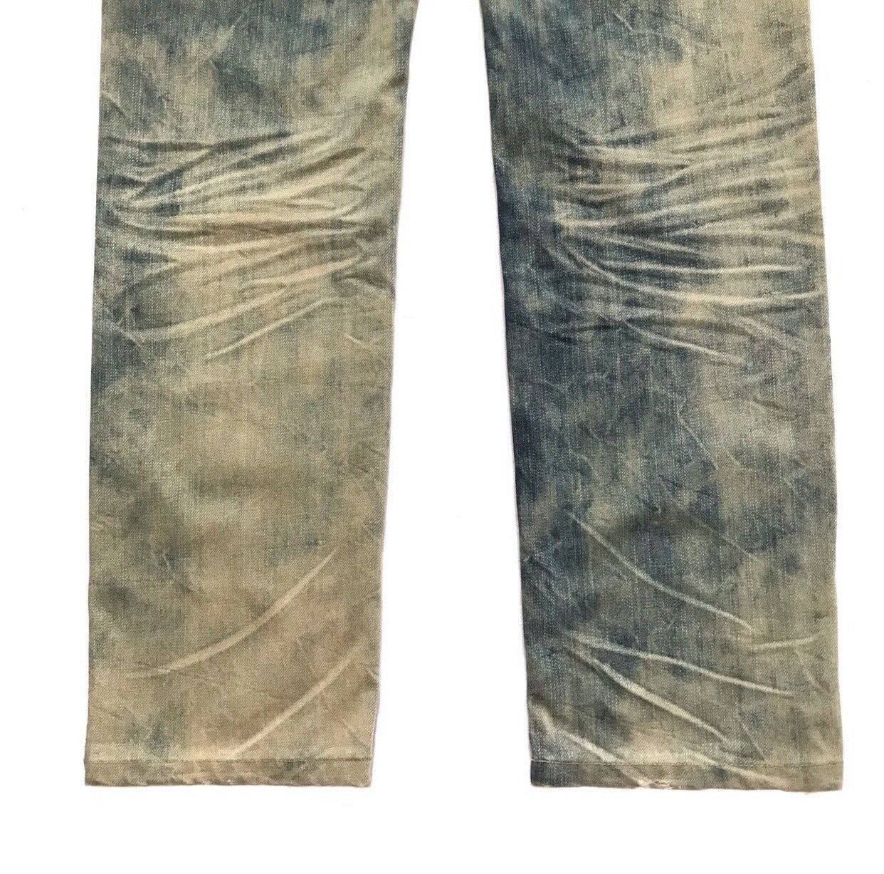20471120 SEMANTIC DESIGN BLEACH DISTRESSED JEANS Size US 31 - 6 Thumbnail