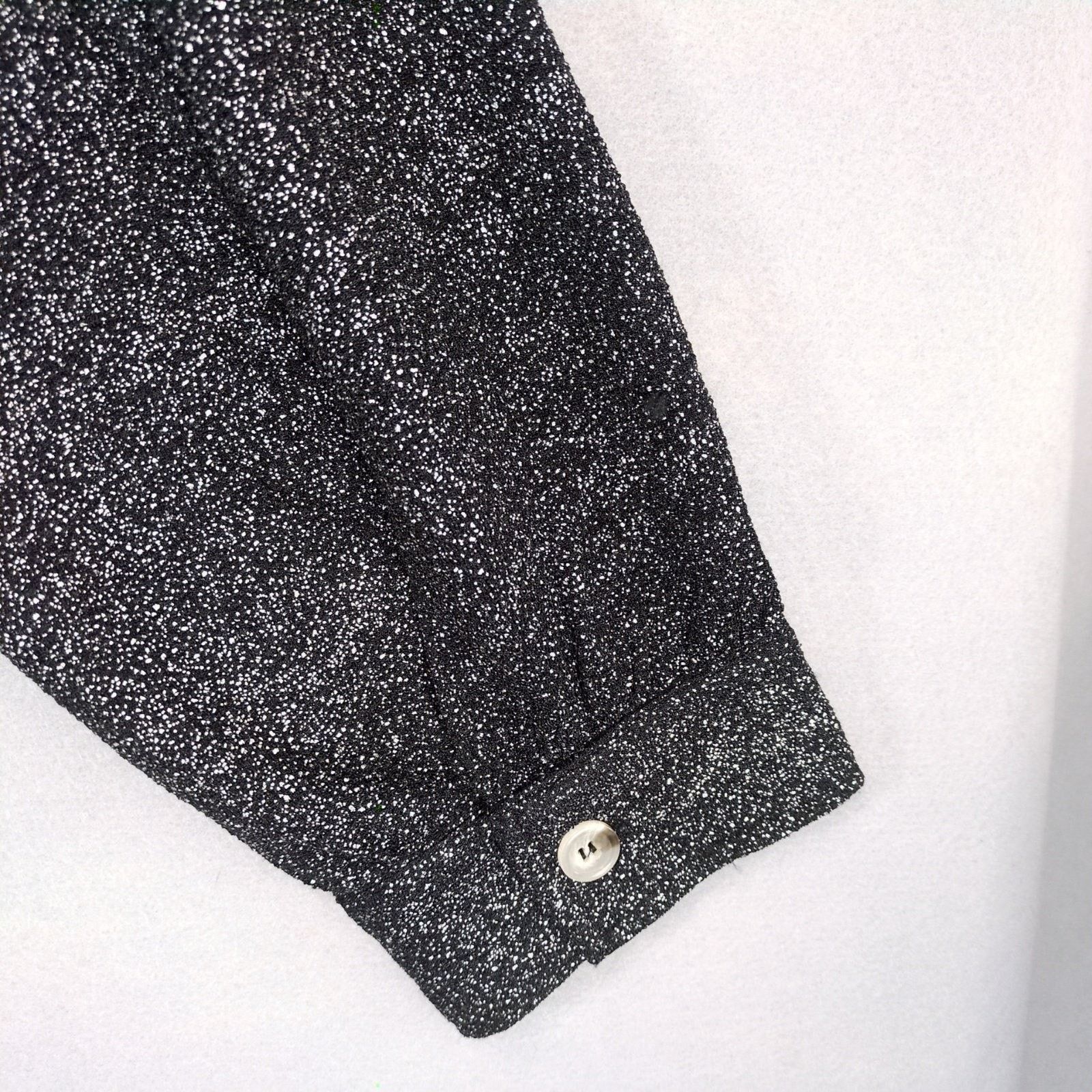 Other White Birch Women's 3X Black Metallic Silver Button Up Shirt Size 3XL / US 20-22 - 4 Thumbnail