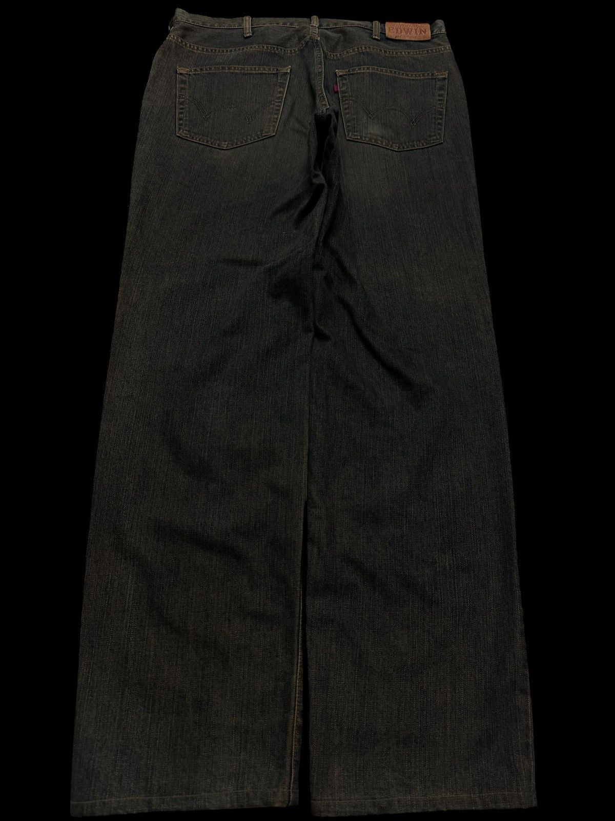 Edwin 💥SICK💥Vintage 503 Regular Rusty Insane Dark Mud Washed Jeans Size US 34 / EU 50 - 3 Thumbnail