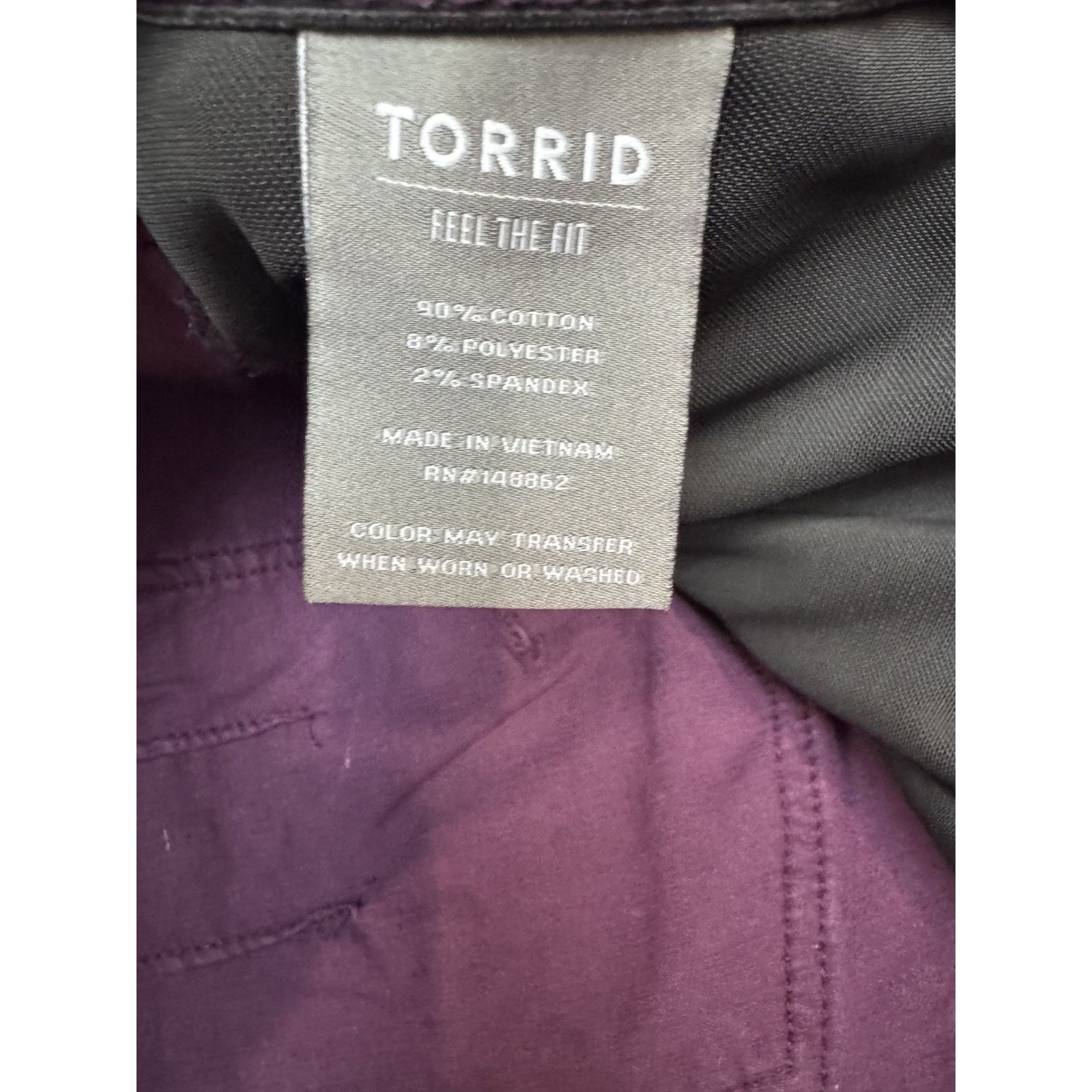 Other Torrid Bombshell Skinny Corduroy Pants 46" * 29" 28T Size 42" / US 20 - 8 Thumbnail