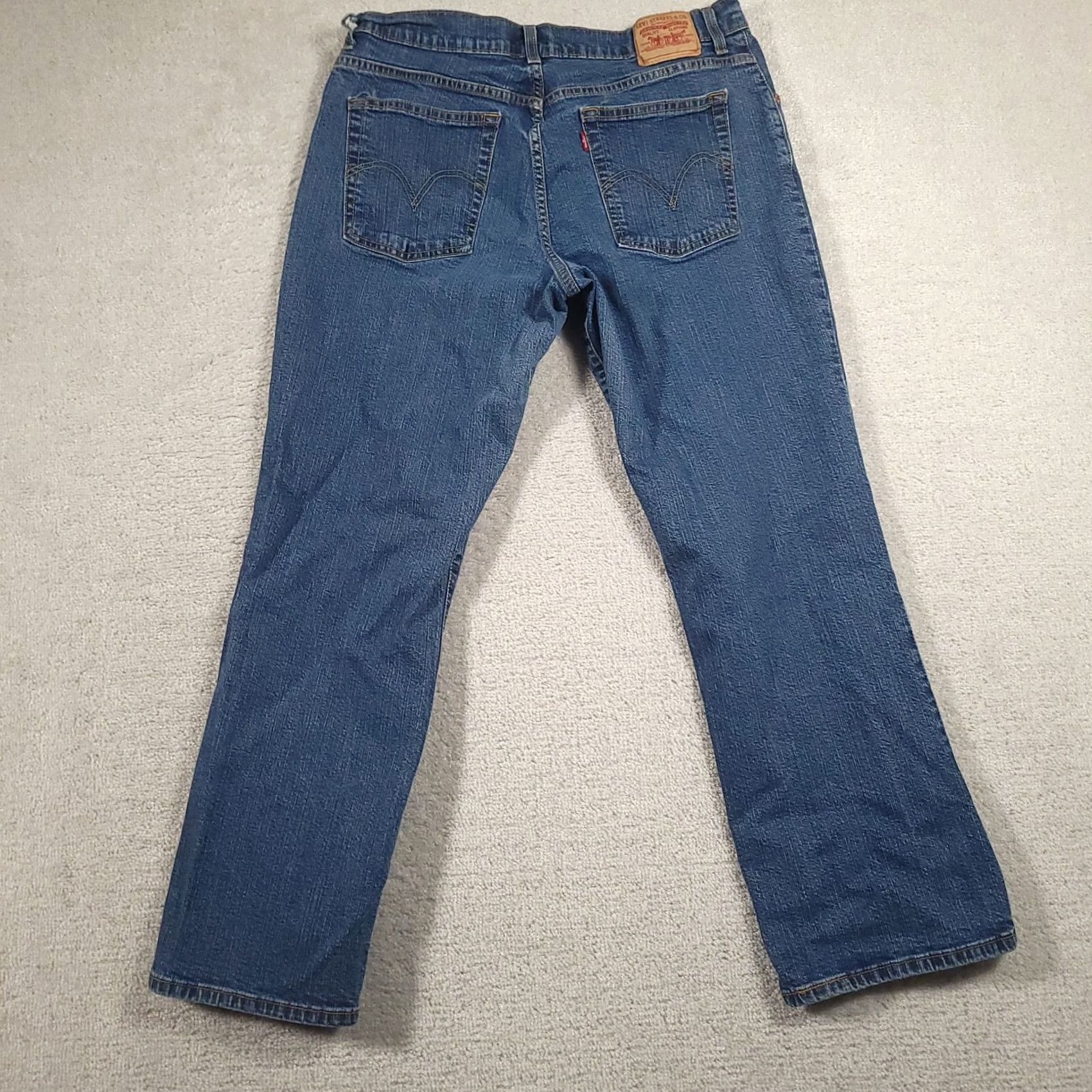 Levi's Levi's 550 Relaxed Bootcut Jeans Womens 16 Regular Blue Denim Stretch 2000s Vintage? Size 38" / US 16 / IT 52 - 6 Thumbnail